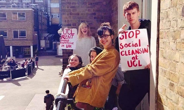London Students Protest Against Rising Accommodation Costs 