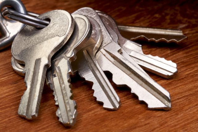 Keys on a desk or table