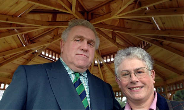 The notorious landlord, Fergus Wilson, and his wife, Judith