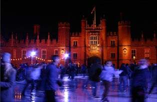 Hampton Court Palace's ice rink