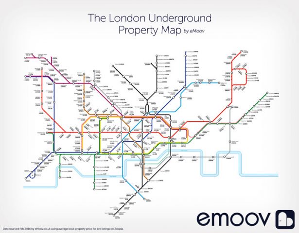 Click for a larger image of the Tube map